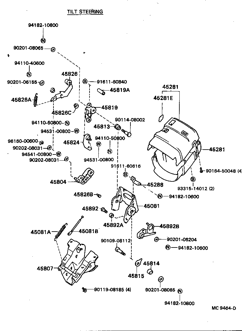45025-28010 COVER, STEERING COLUMN HOLE product image