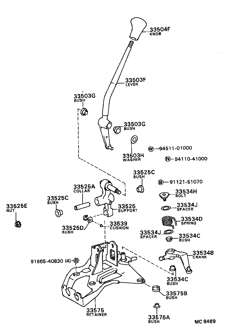 33509-12030 CRANK, SELECTING BELL, NO.1 product image