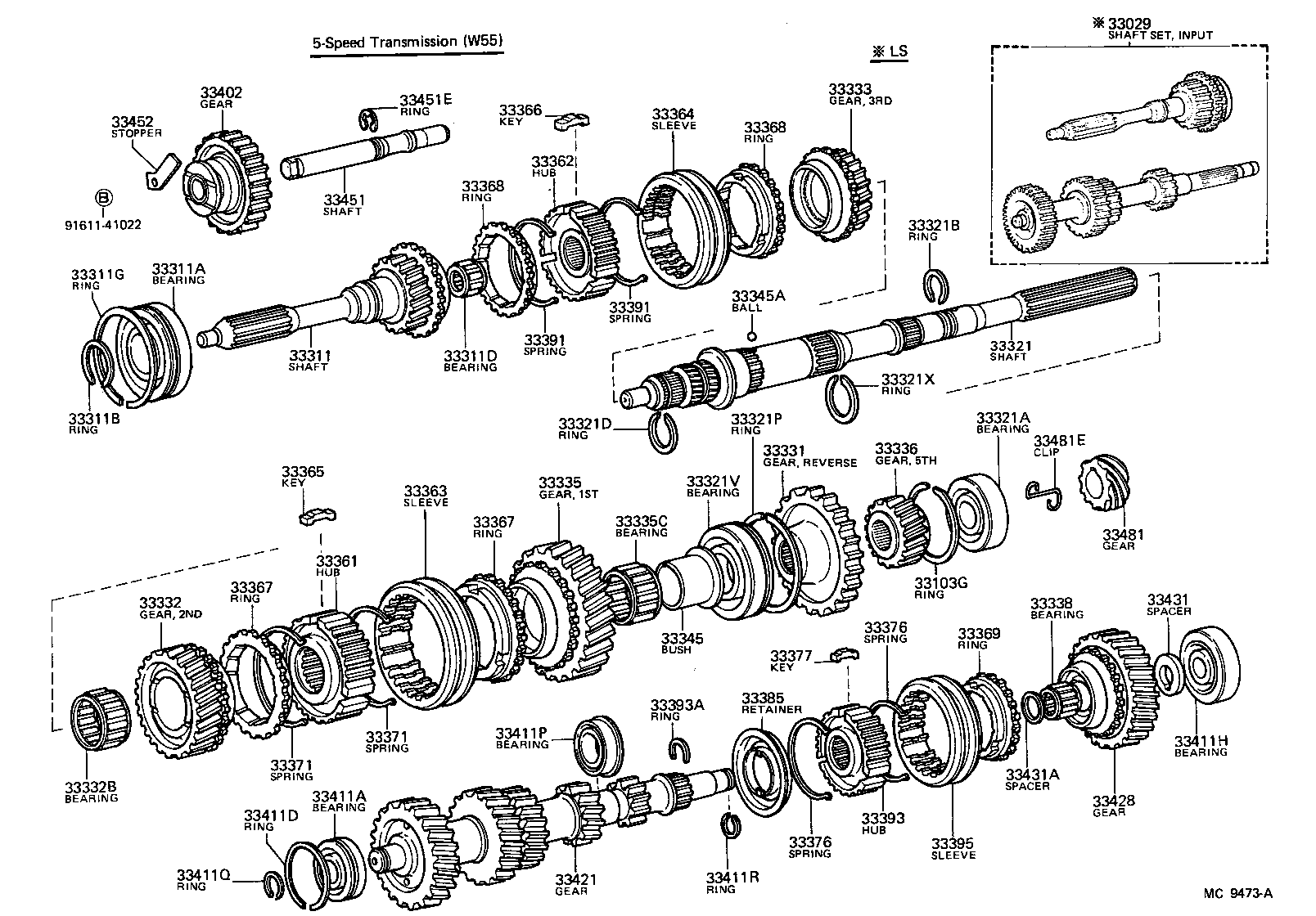 33334-30012 GEAR, 4TH product image