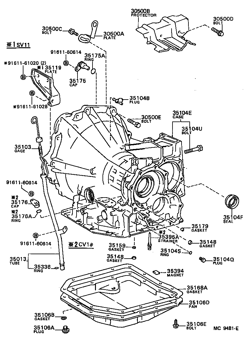 Toyota 35013-32010 TUBE SUB-ASSY, TRANSMISSION OIL FILLER
