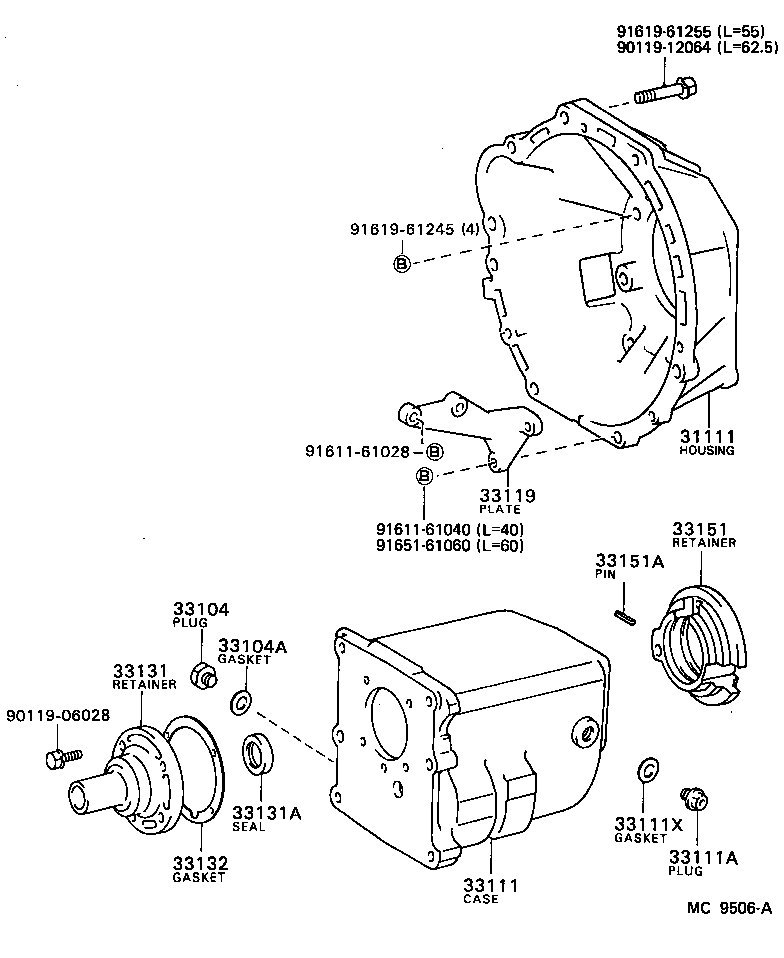 33111-28010 CASE, MANUAL TRANSMISSION product image