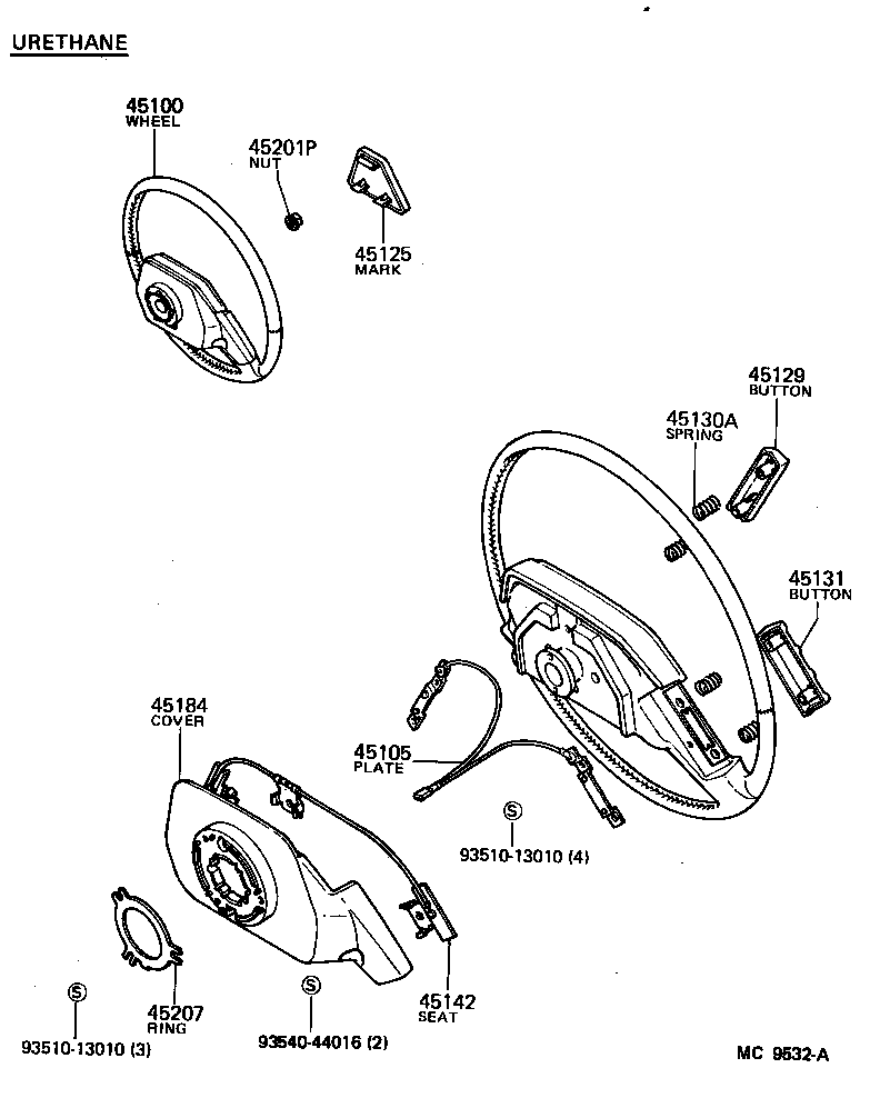 45105-27010 PLATE SUB-ASSY, HORN BUTTON CONTACT, NO.1 product image