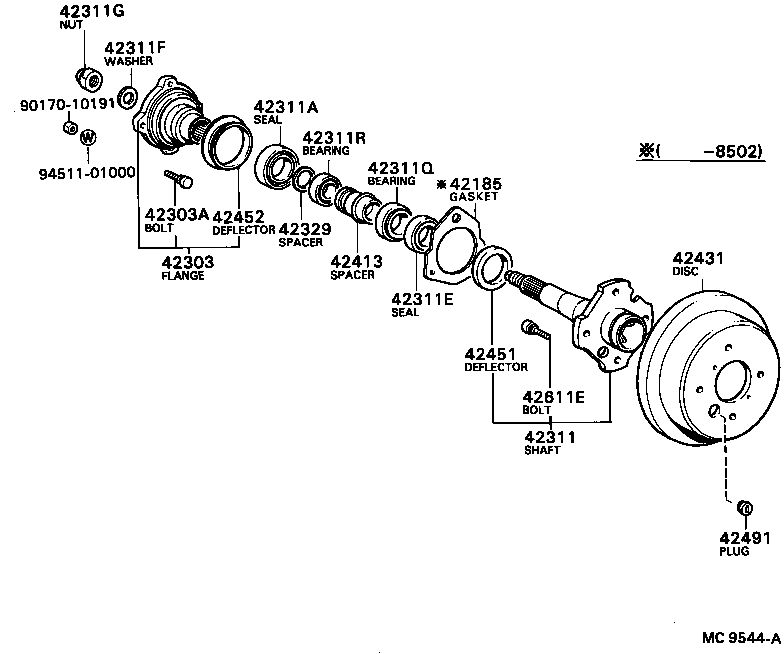 42341-24010 SHAFT, REAR DRIVE product image