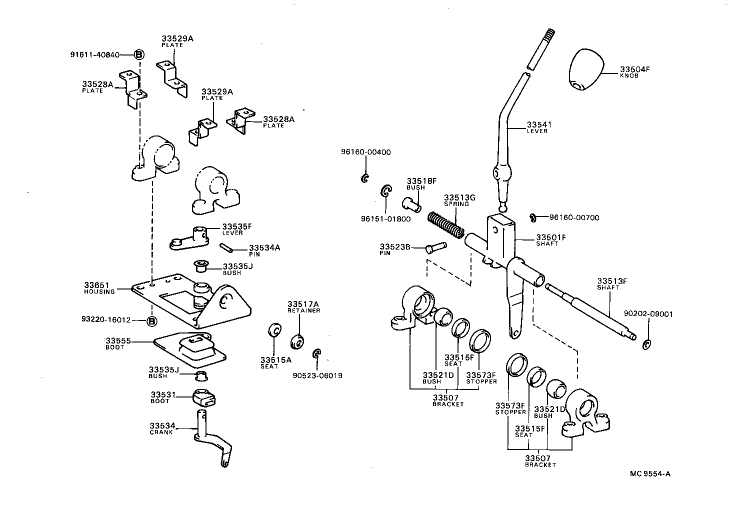 33504-22111 KNOB SUB-ASSY, SHIFT LEVER product image