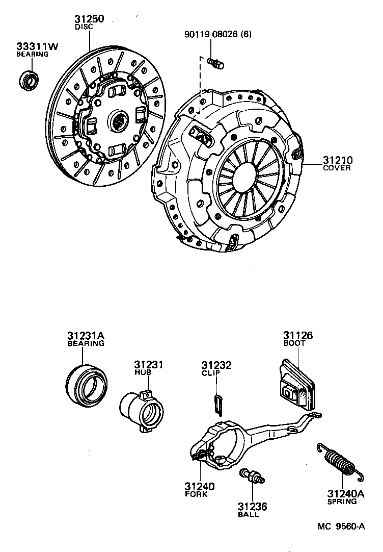31250-12052 DISC ASSY, CLUTCH product image