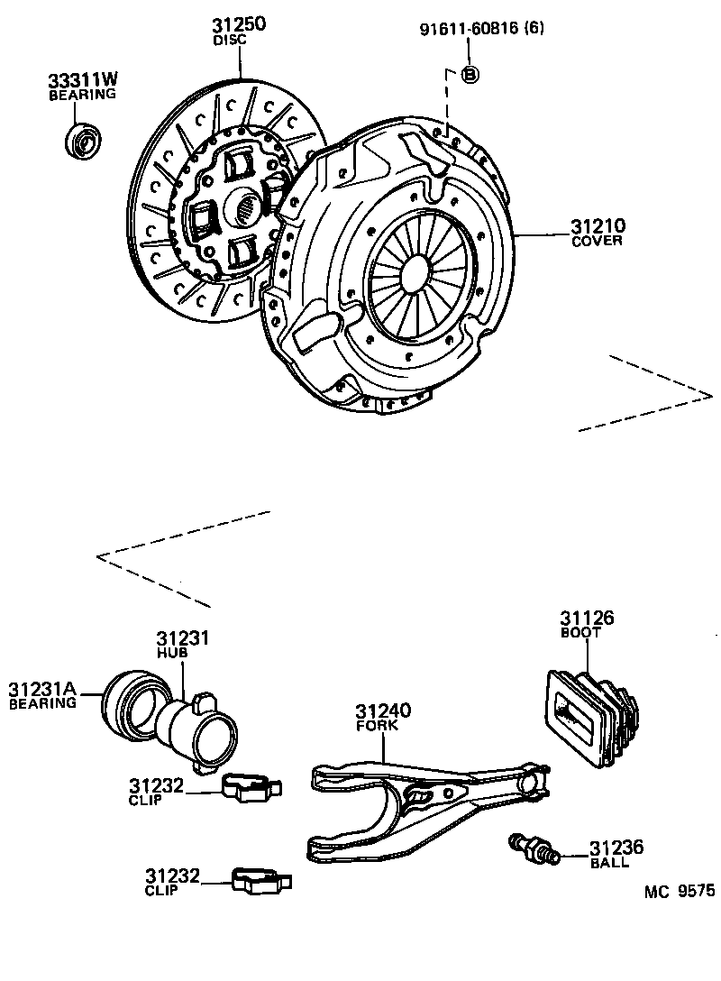 31250-22160 DISC ASSY, CLUTCH product image