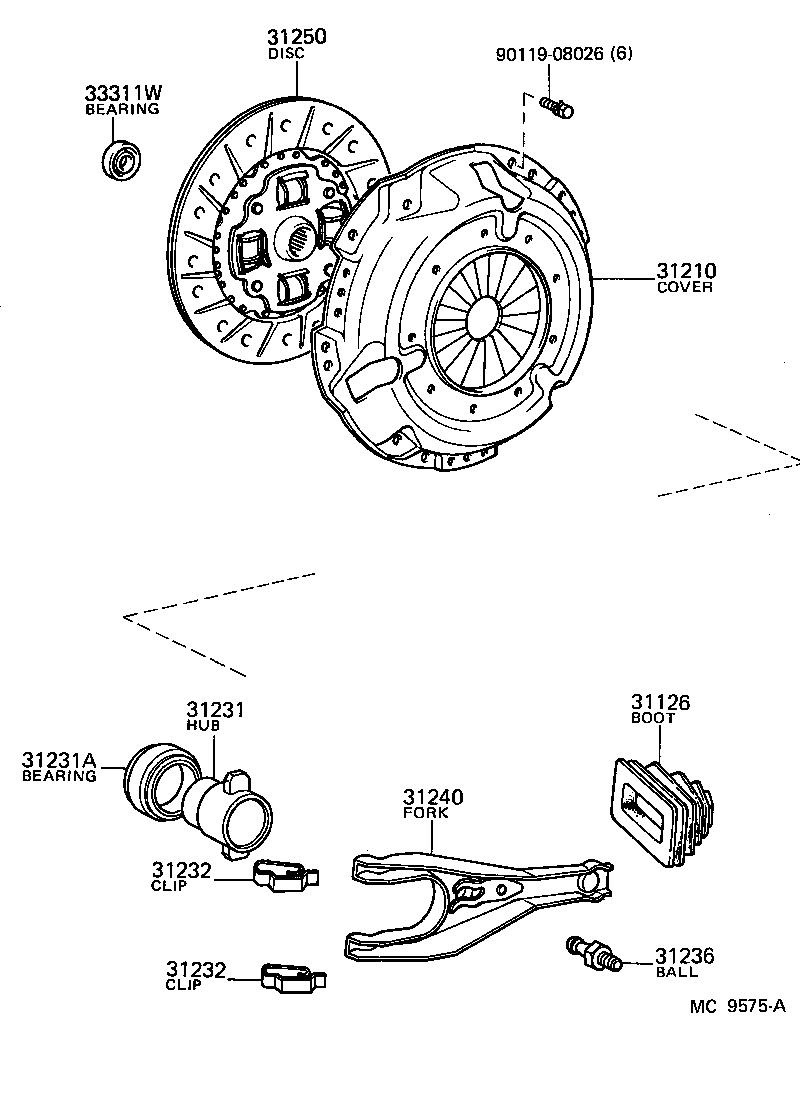 31250-12052 DISC ASSY, CLUTCH product image