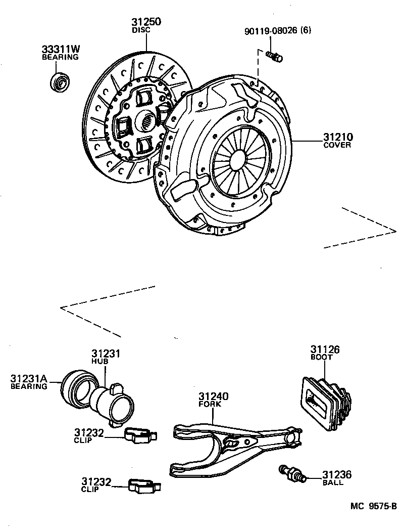 31250-14141 DISC ASSY, CLUTCH product image
