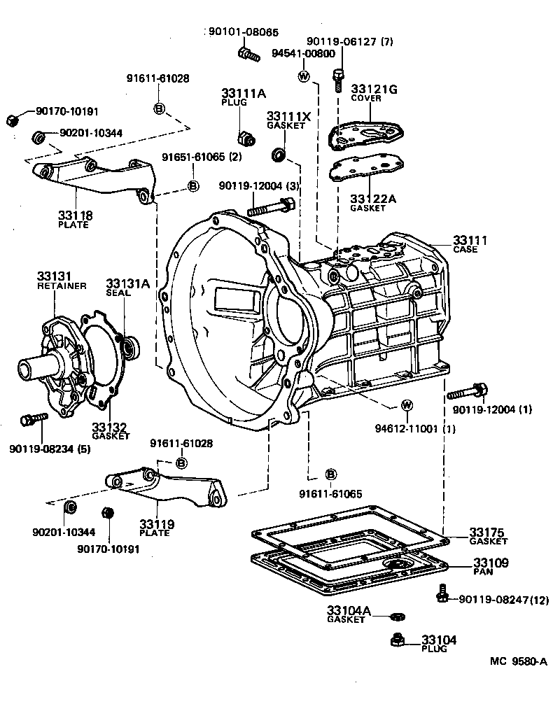 33111-12121 CASE, MANUAL TRANSMISSION product image