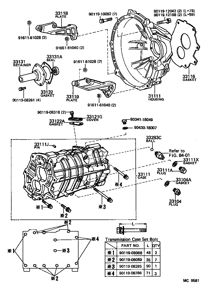 33101-14040 CASE, MANUAL TRANSMISSION product image