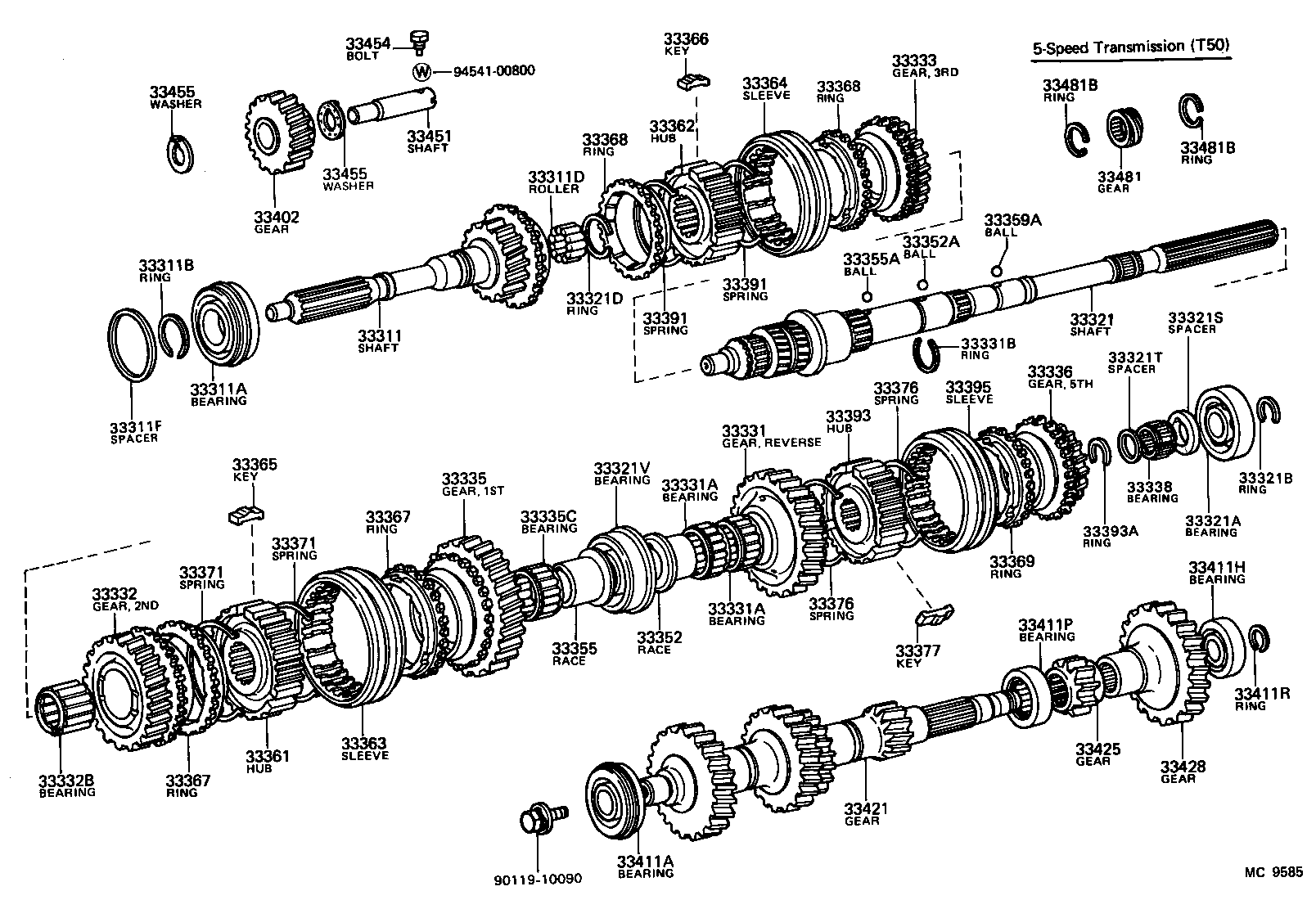 33421-12100 GEAR, COUNTER product image