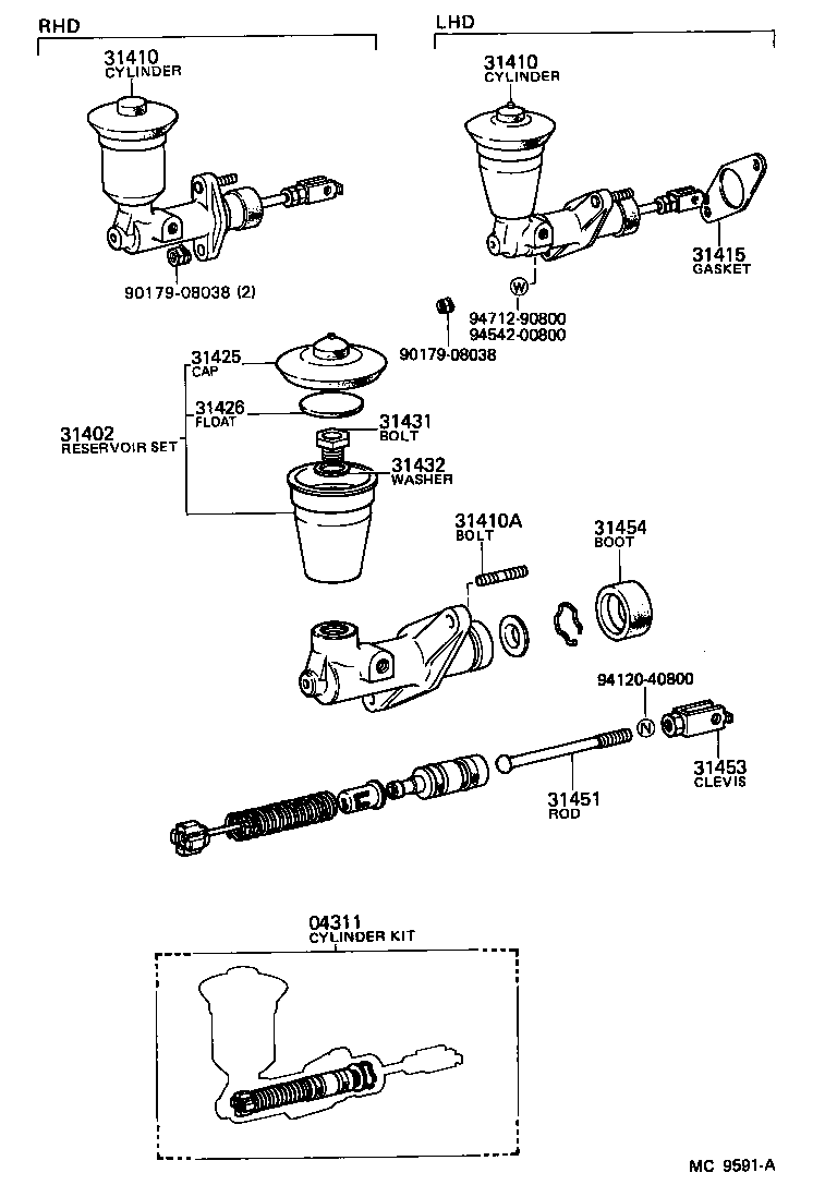 90116-08079 BOLT(FOR CLUTCH MASTER CYLINDER SETTING) product image