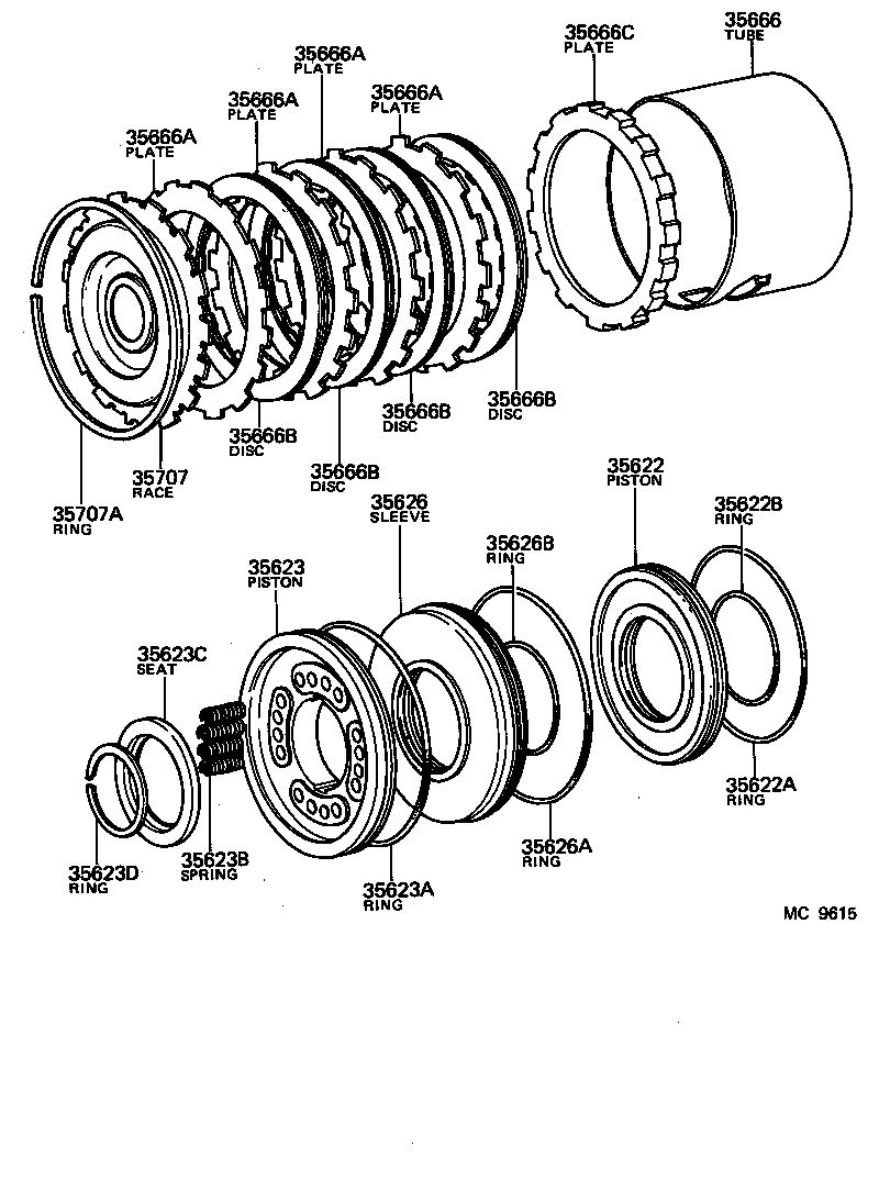 35637-22010 PLATE, CLUTCH (FOR BRAKE) product image