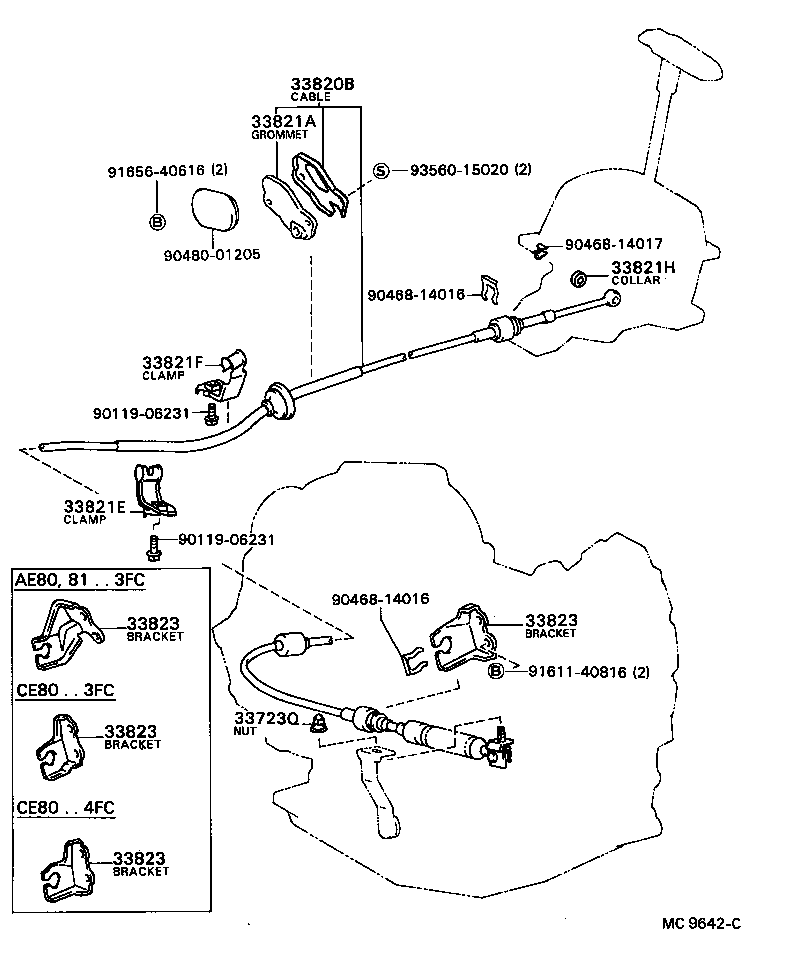 33635-32010 GUIDE, WIRE (FOR SHIFT LEVER) product image