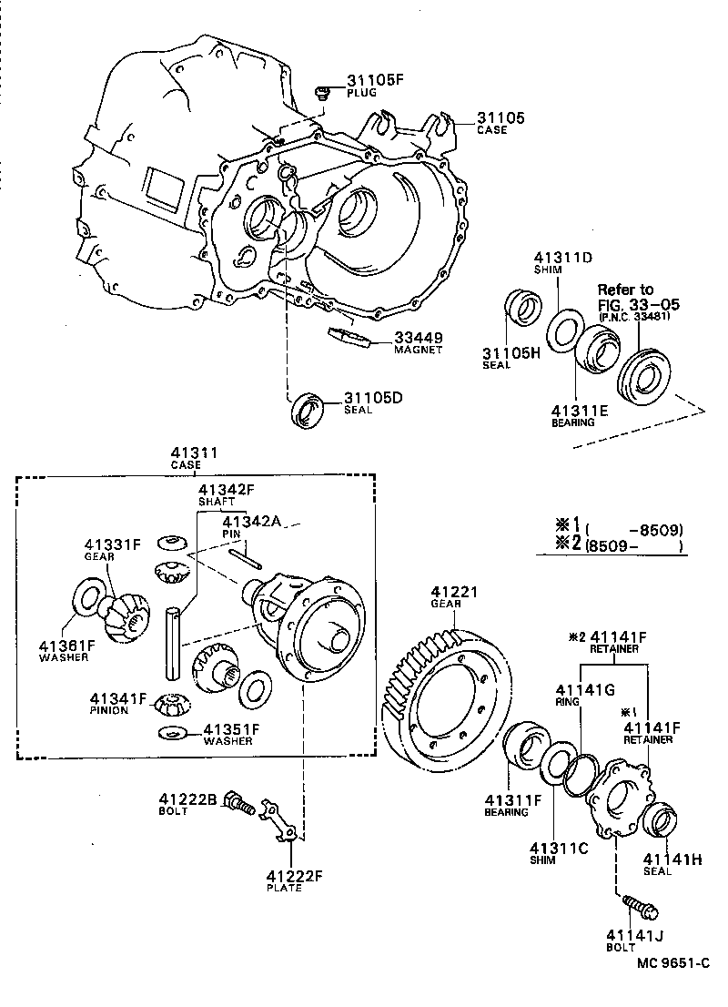 33449-32010 MAGNET, TRANSMISSION product image