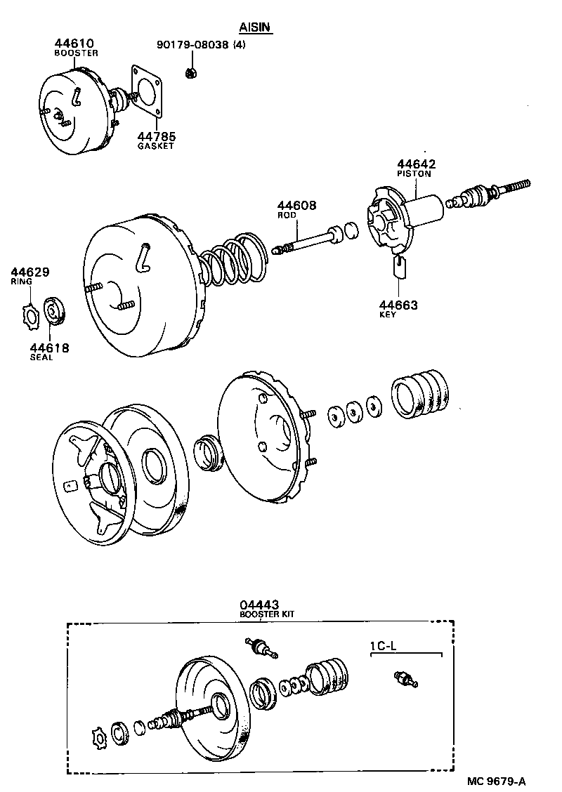 44704-12010 RESERVOIR SUB-ASSY, VACUUM product image