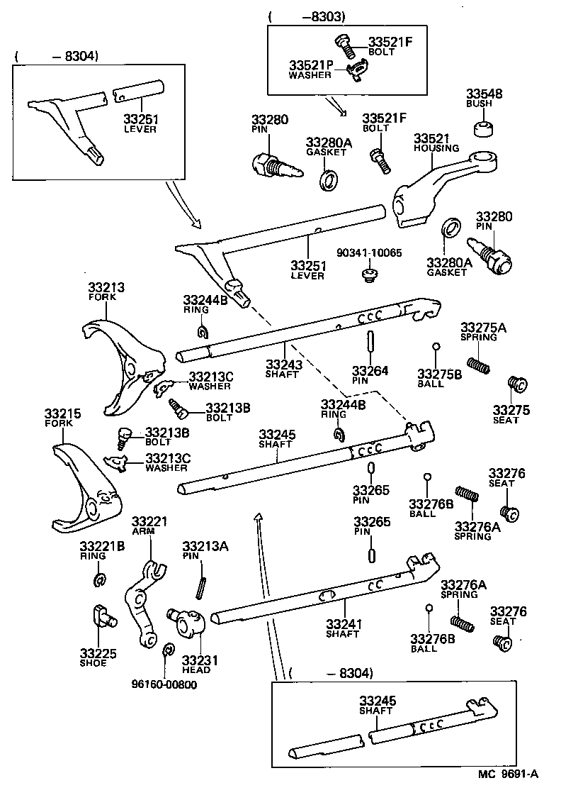 33213-30050 FORK, 3RD & 4TH SHIFT product image