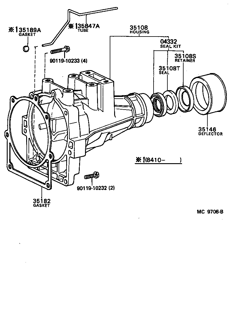 Toyota 35108-26012 HOUSING SUB-ASSY, EXTENSION (ATM)