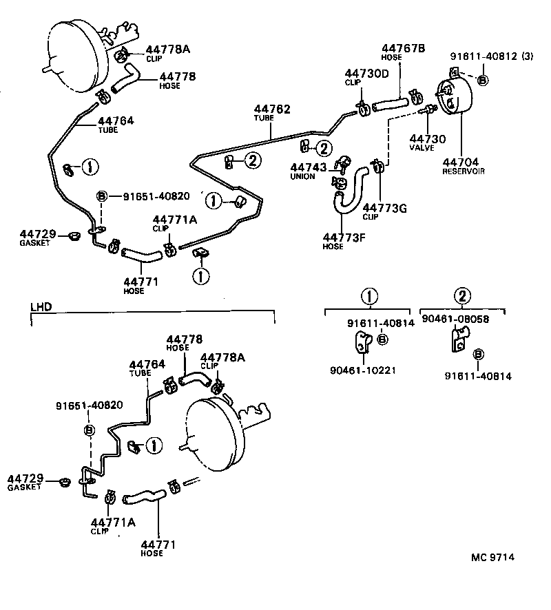 44750-28020 HOSE, UNION TO CHECK VALVE product image