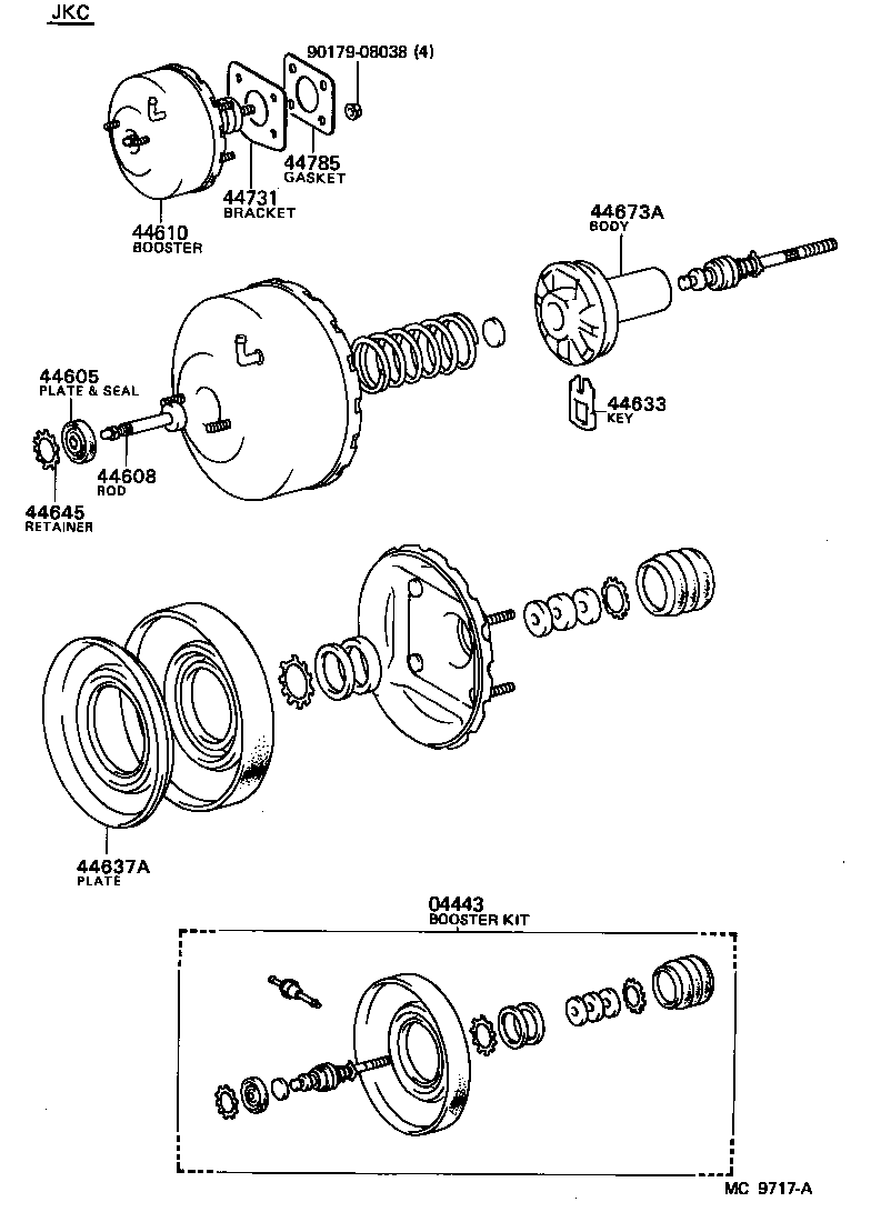 44610-12450 BOOSTER ASSY, BRAKE product image
