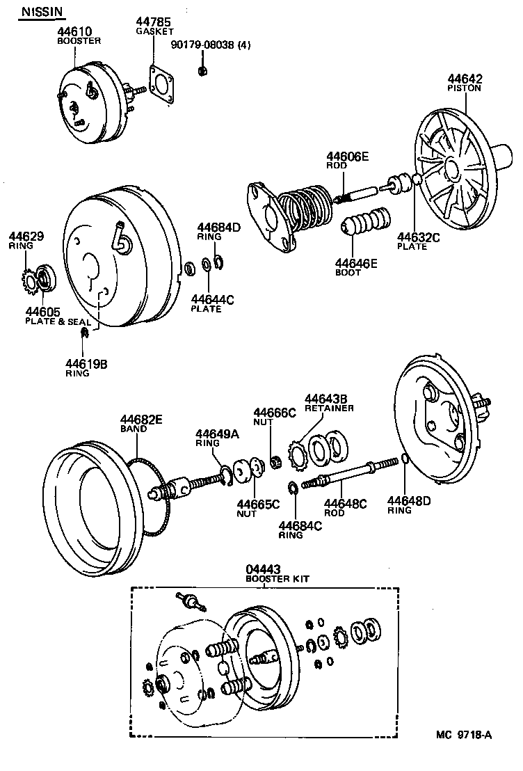 44610-12410 BOOSTER ASSY, BRAKE product image