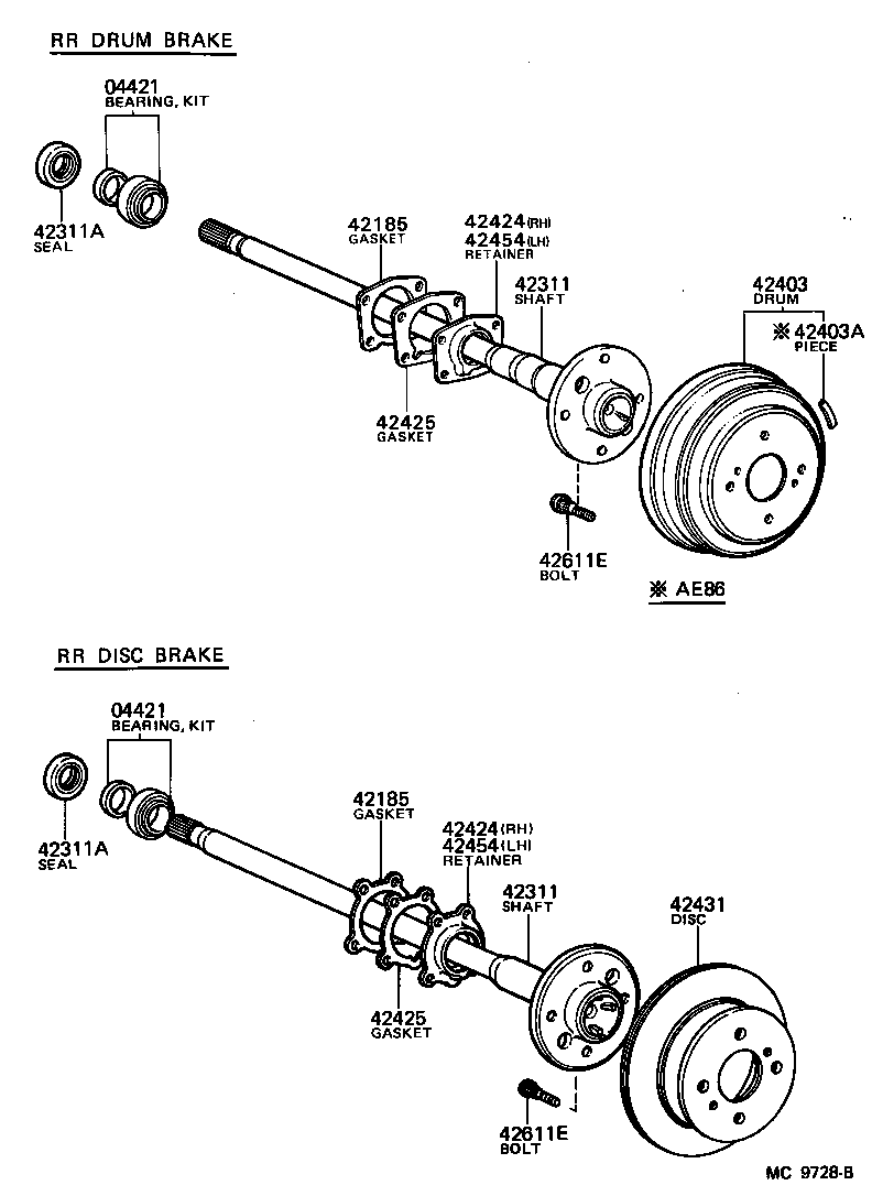 42185-14010 GASKET, REAR AXLE HOUSING END product image