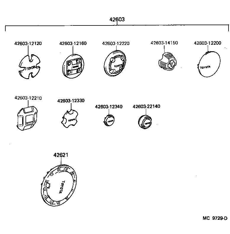 42601-12130 WHEEL, DISC product image
