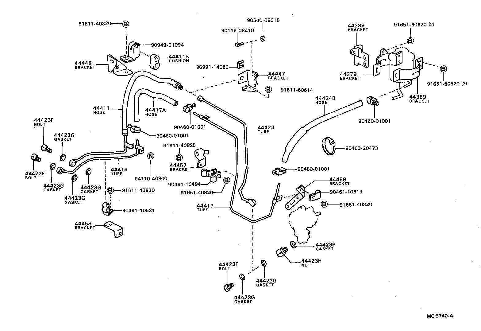 16630-47010 PULLEY ASSY, POWER STEERING IDLE product image