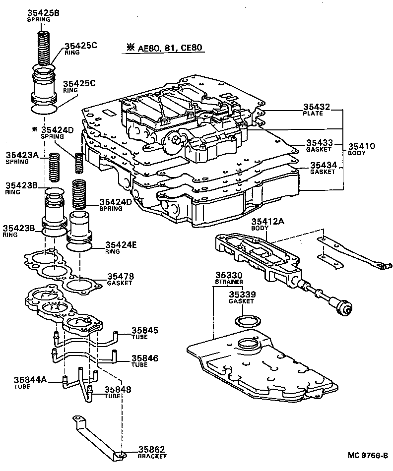 35432-12080 PLATE, VALVE BODY, NO.1 product image