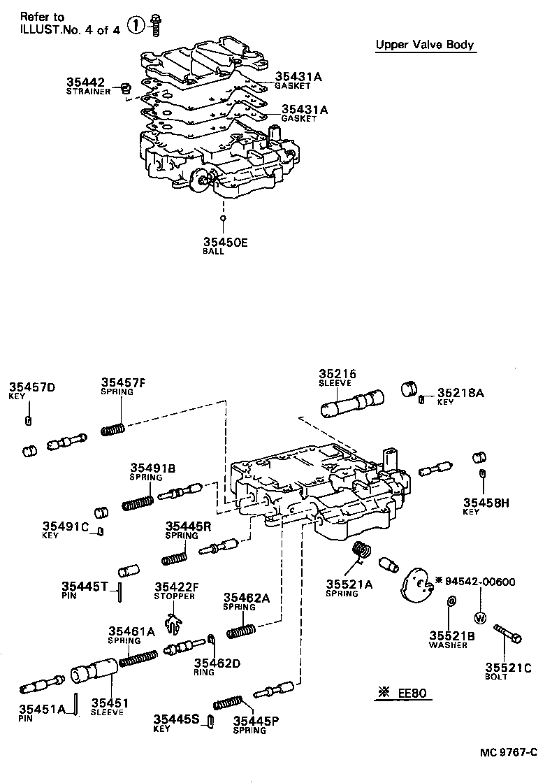 35432-12080 PLATE, VALVE BODY, NO.1 product image