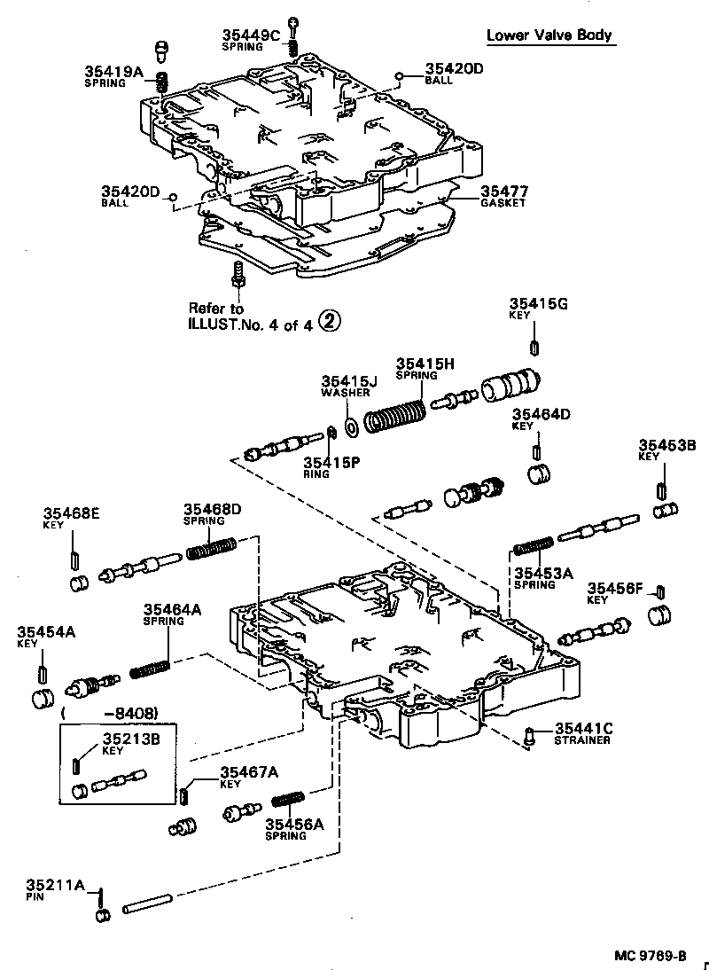35432-12080 PLATE, VALVE BODY, NO.1 product image