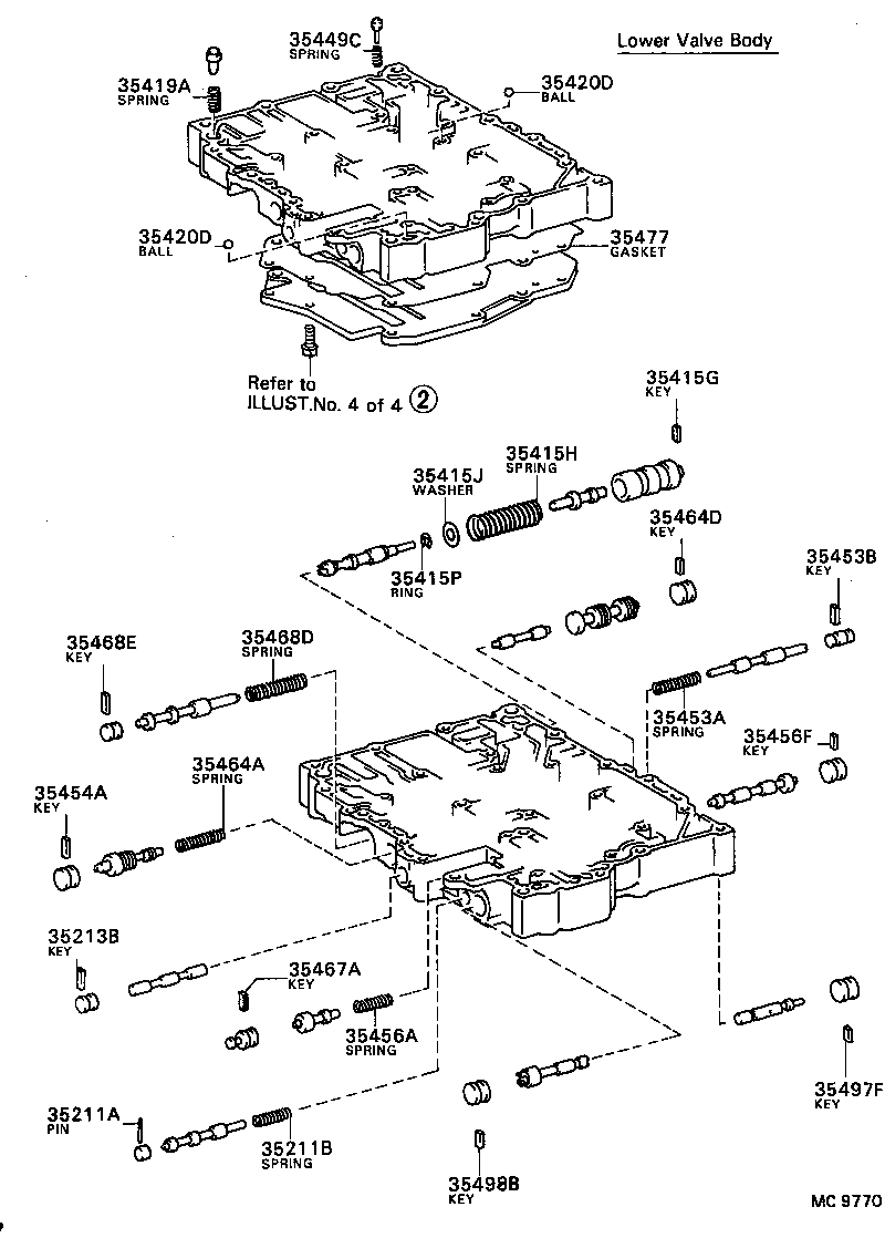 35432-12080 PLATE, VALVE BODY, NO.1 product image