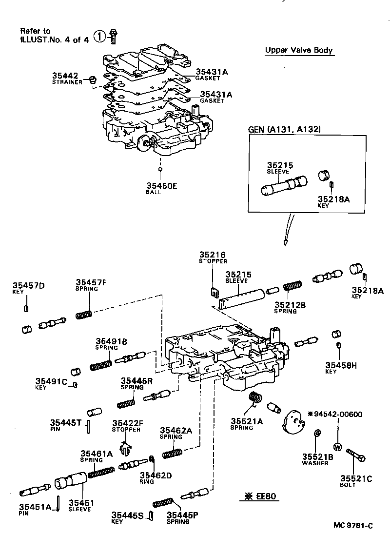 35554-12010 ROD, MANUAL VALVE CONNECTING product image