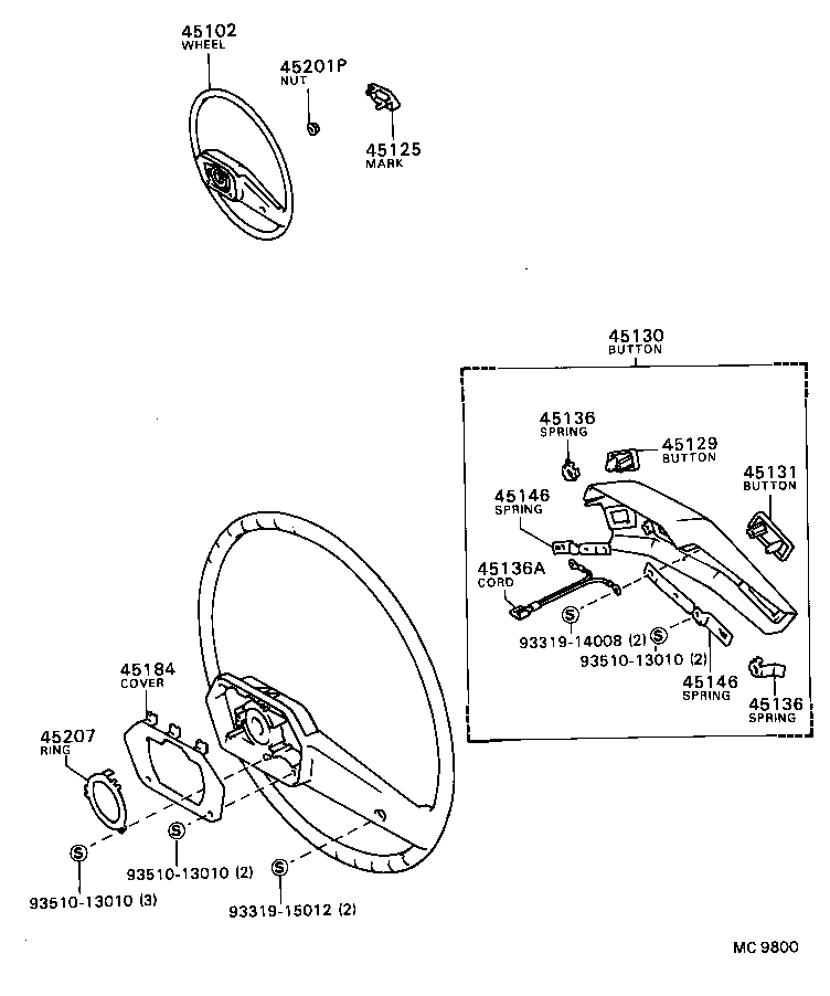 45136-12090 PLATE, HORN BUTTON CONTACT product image