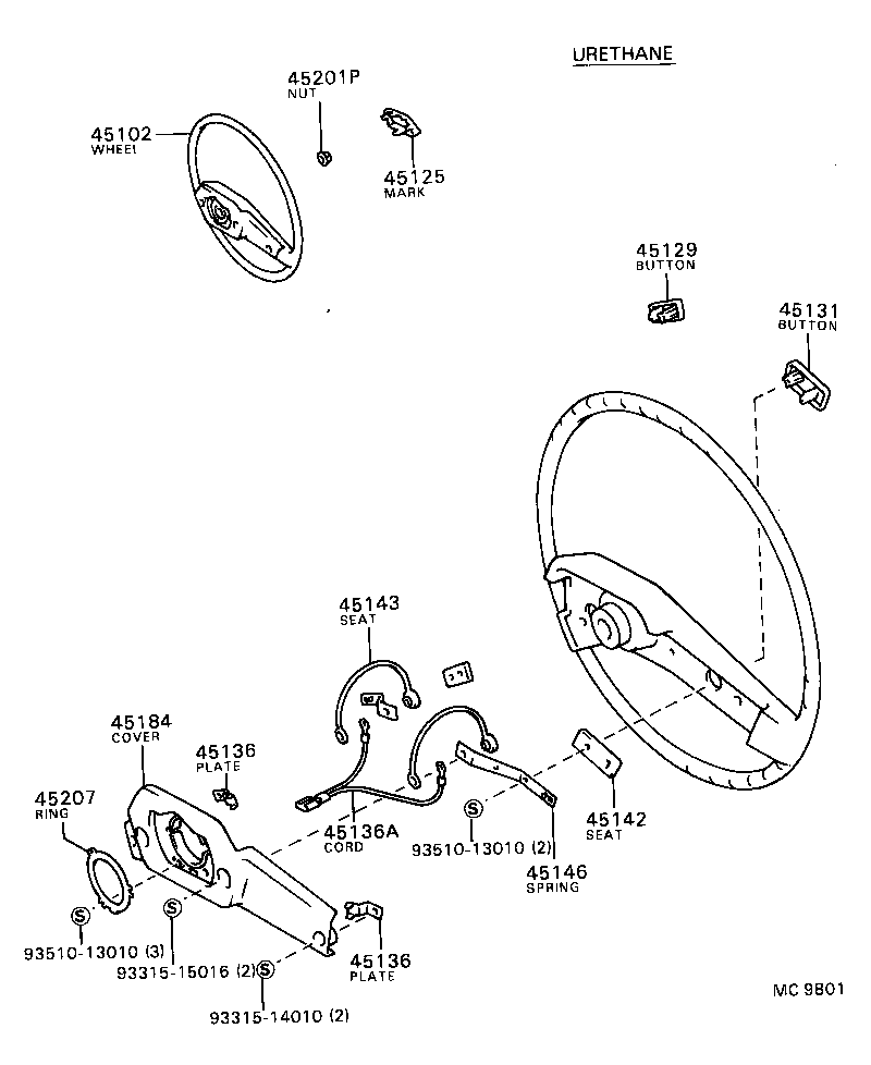 45136-12090 PLATE, HORN BUTTON CONTACT product image