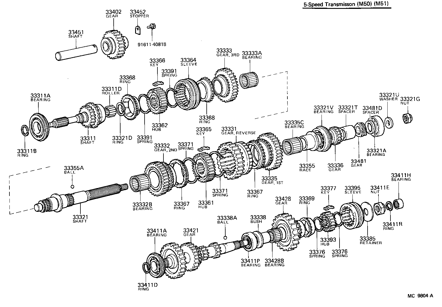 33336-36031 GEAR, 5TH product image