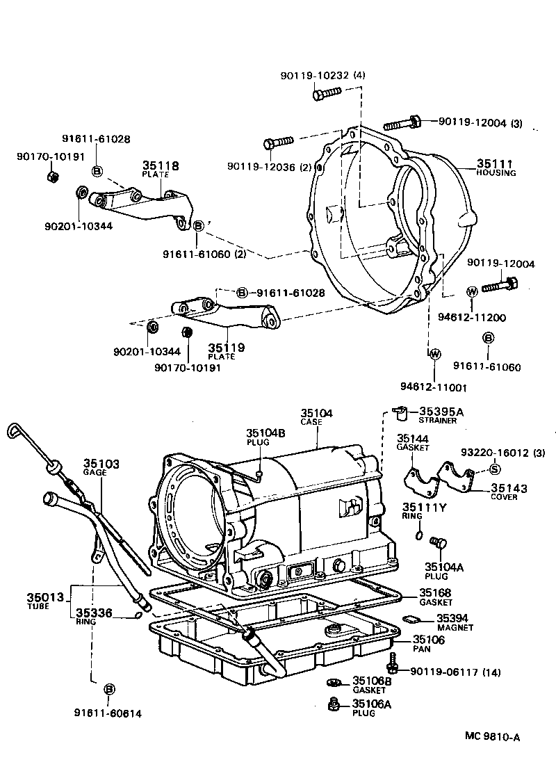 35103-20041 GAGE SUB-ASSY, TRANSMISSION OIL LEVEL product image