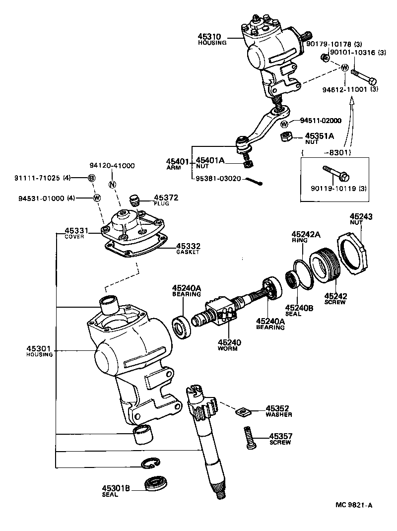 45451-13030 ROD, STEERING RELAY product image