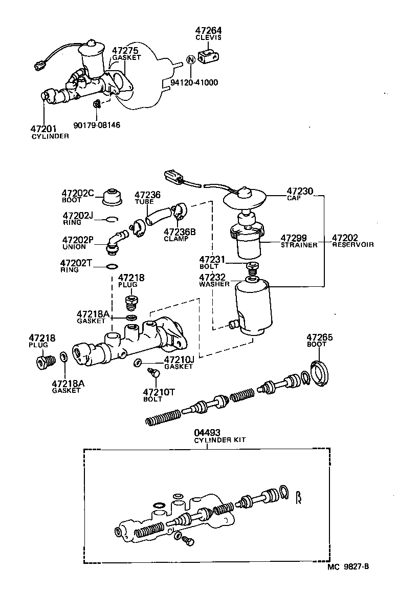 47299-14010 STRAINER, BRAKE MASTER CYLINDER RESERVOIR product image