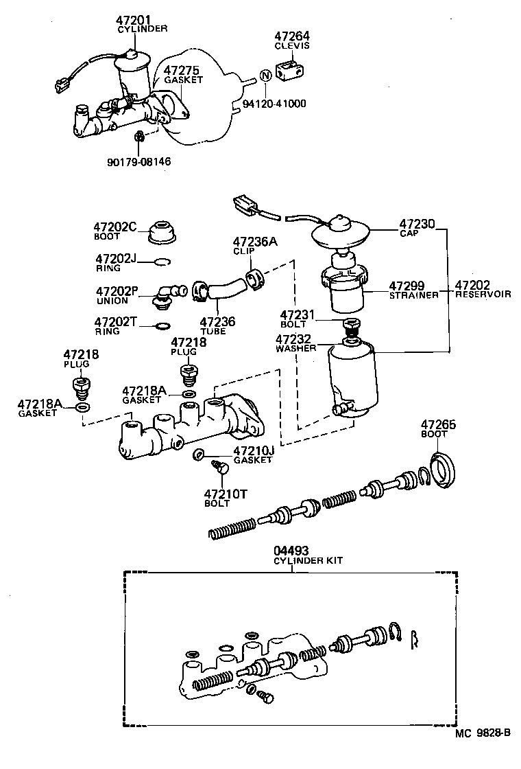47299-14010 STRAINER, BRAKE MASTER CYLINDER RESERVOIR product image