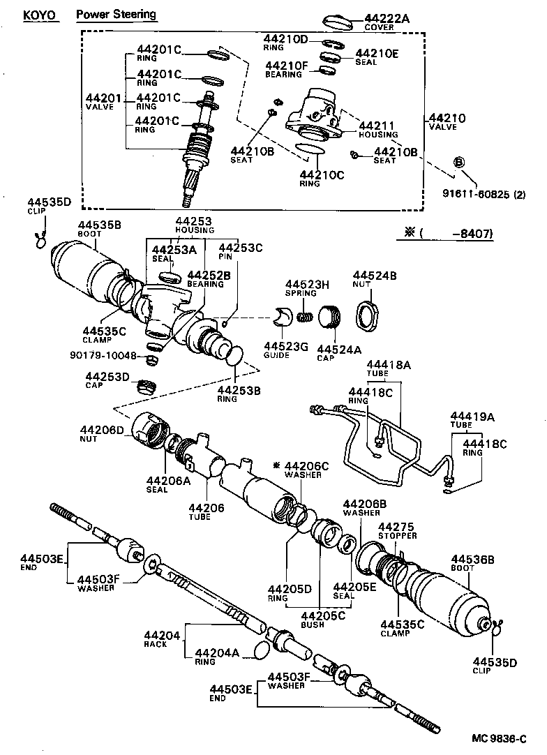 44250-12101 GEAR ASSY, POWER STEERING(FOR RACK & PINION) product image