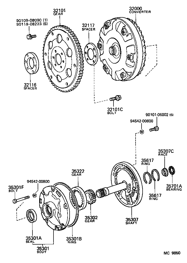 90101-08046 BOLT (FOR FRONT OIL PUMP SETTING) product image