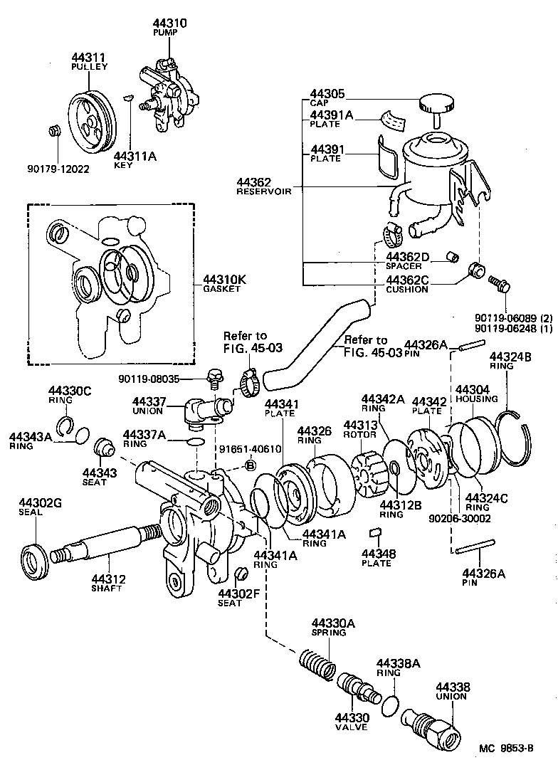 44320-14130 PUMP ASSY, VANE product image