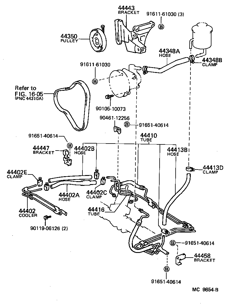 44410-20050 HOSE, PRESSURE FEED product image