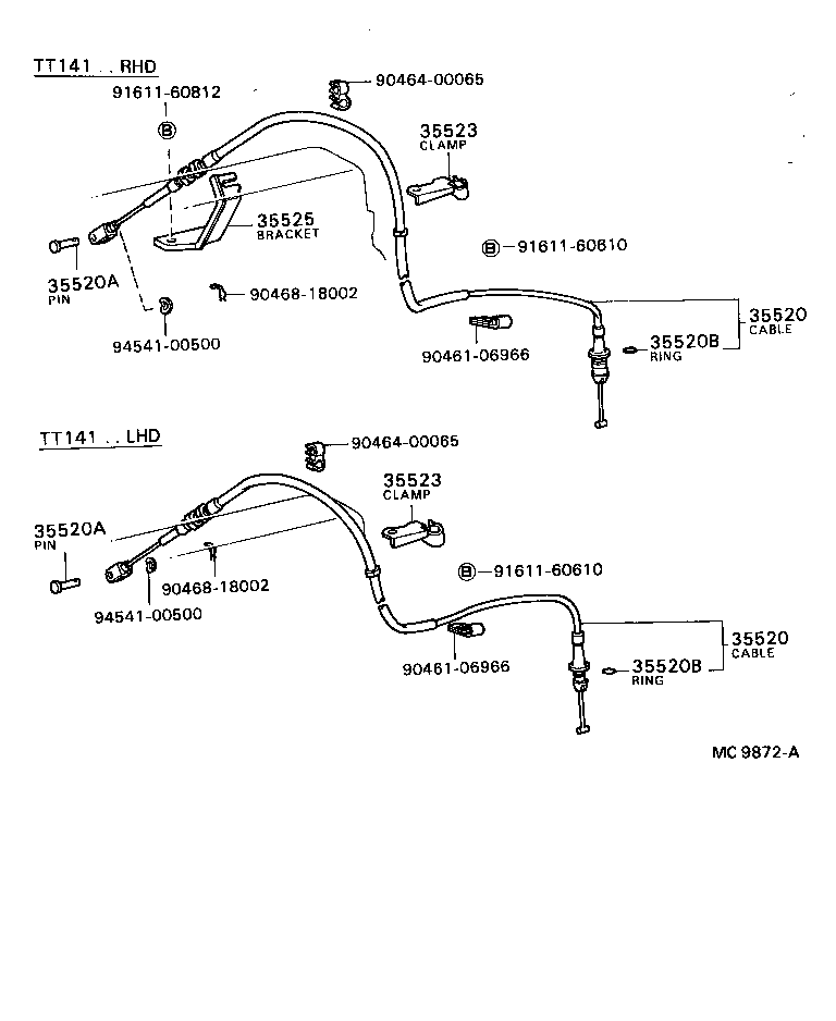 35523-20050 CLAMP, THROTTLE CABLE product image