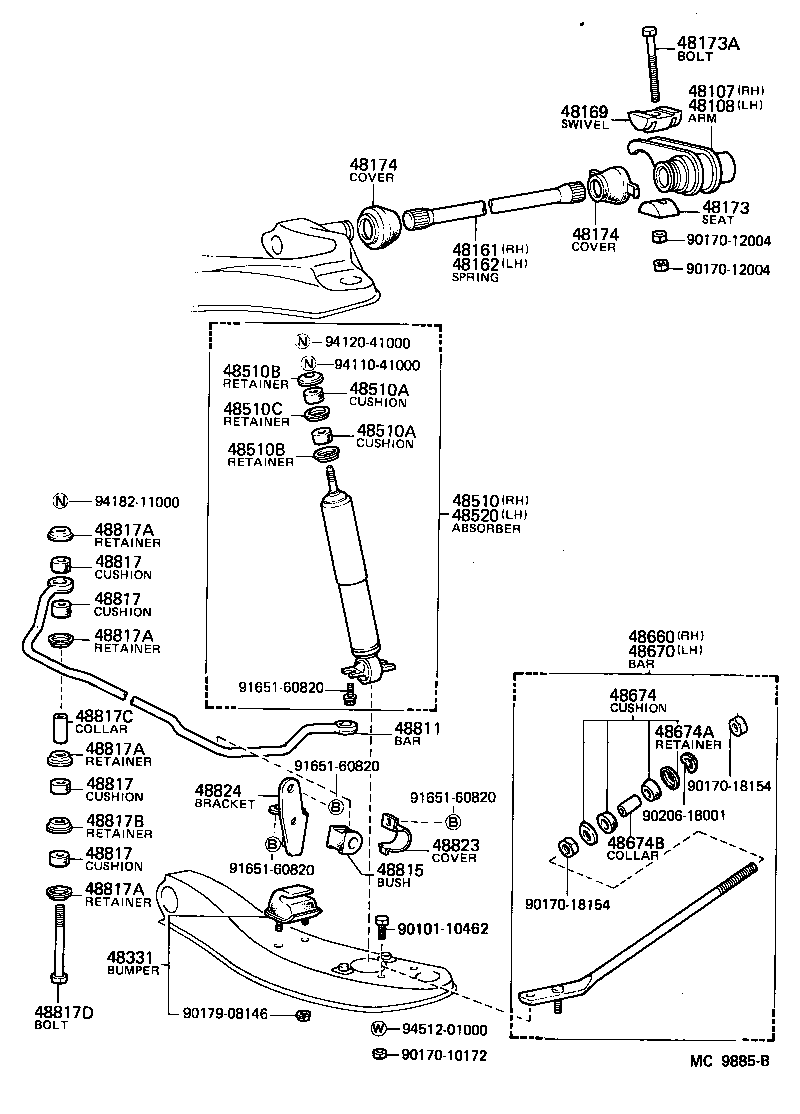 48174-27010 COVER, TORSION BAR DUST product image
