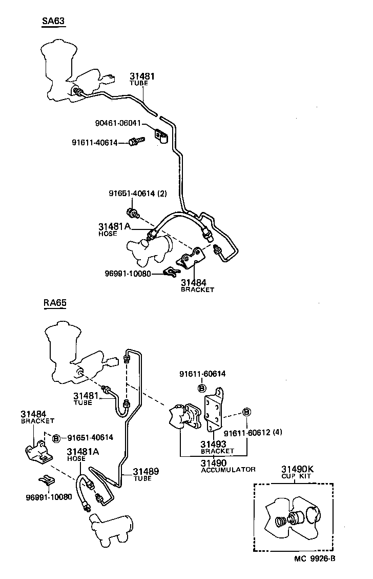 04319-28010 CUP KIT, CLUTCH ACCUMULATOR product image