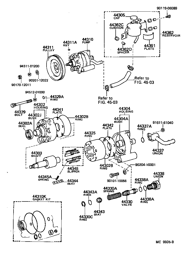 44303-22021 SHAFT SUB-ASSY, W/ROTOR product image