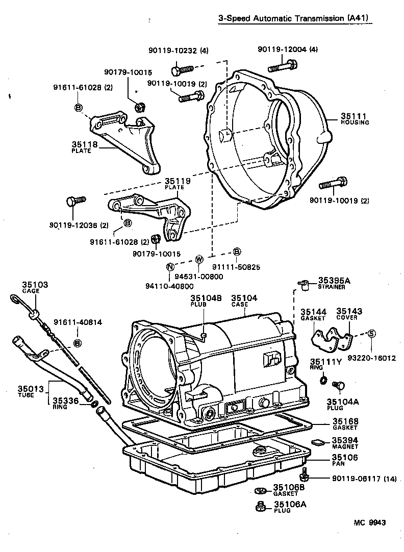 35103-12041 GAGE SUB-ASSY, TRANSMISSION OIL LEVEL product image