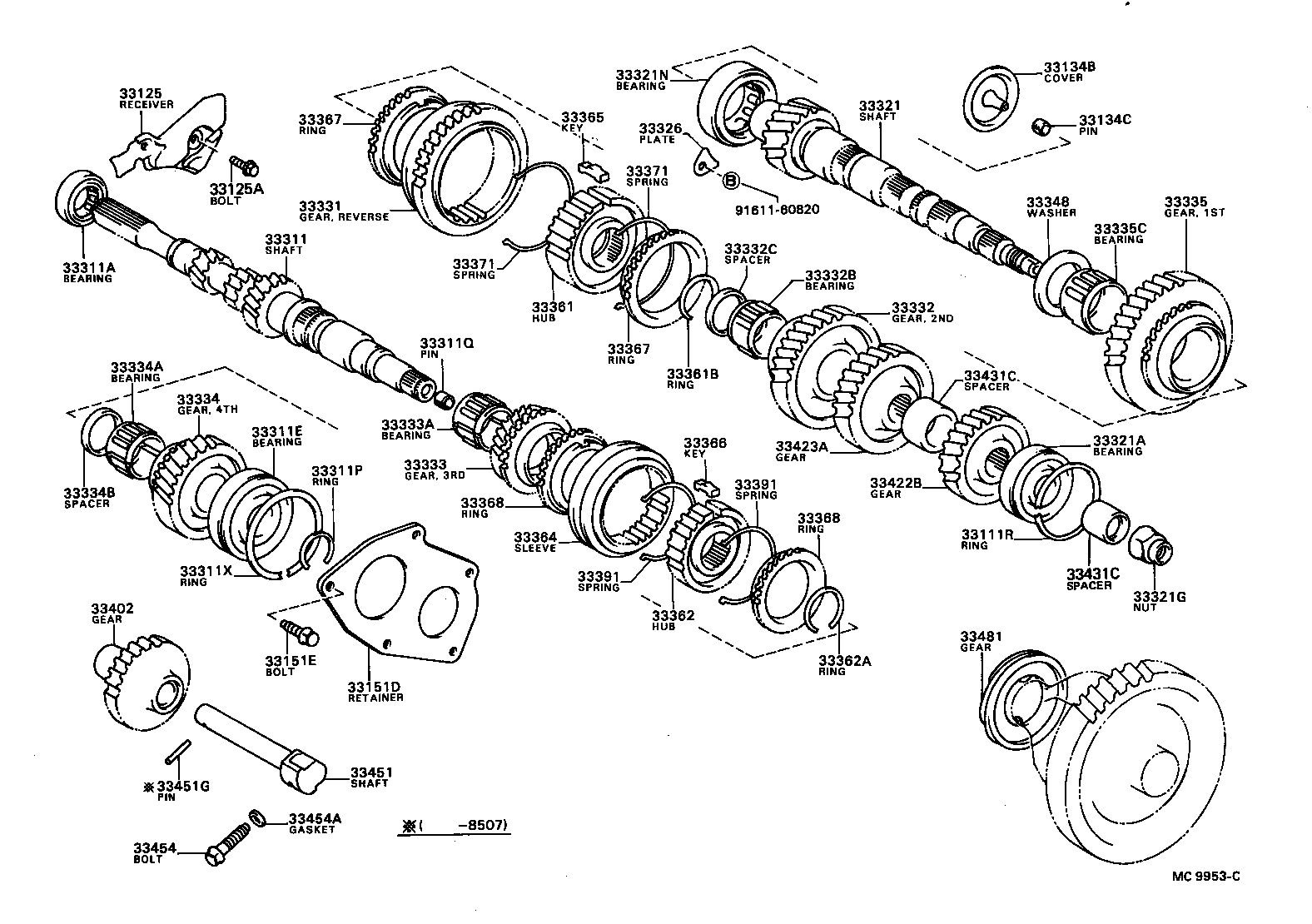33311-20100 SHAFT, INPUT product image